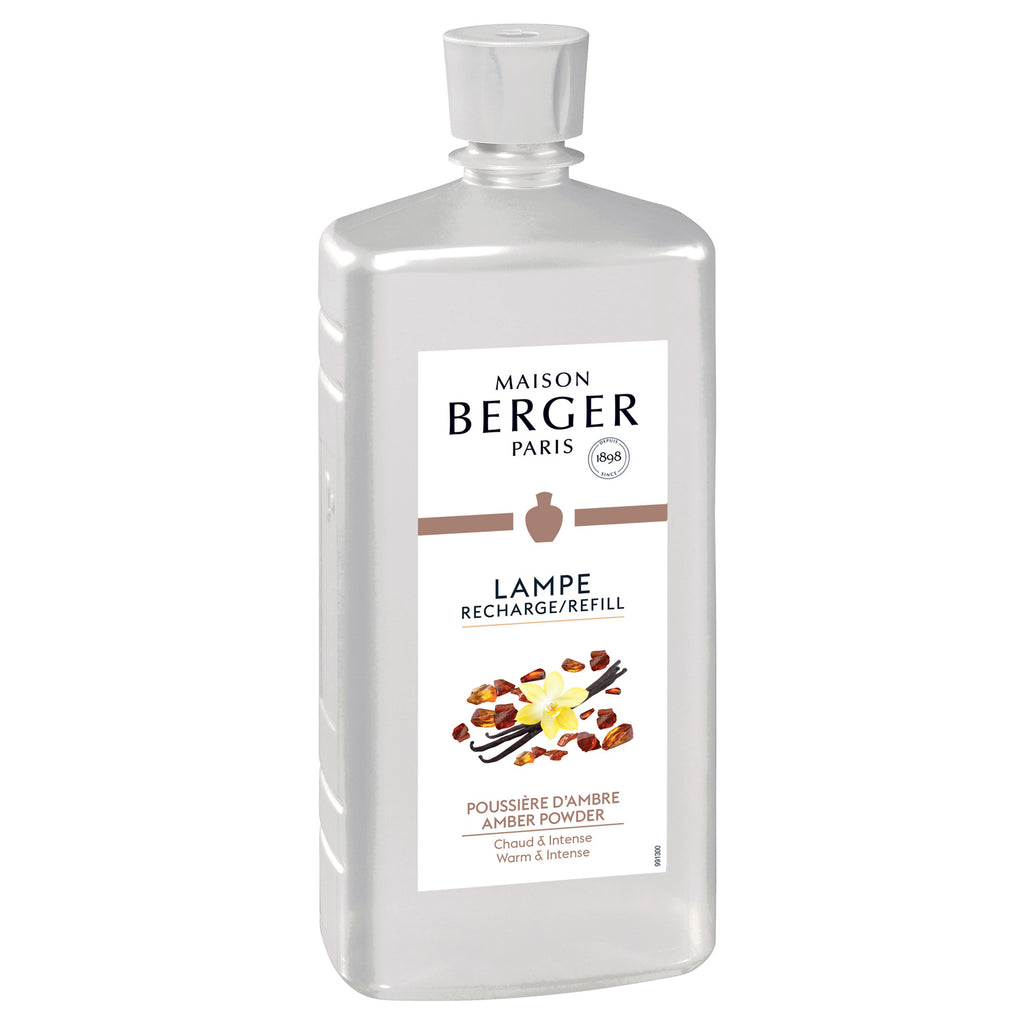 Amber Powder, Lampe Berger Fragrance Refill for Home Fragrance Oil  Diffuser, Purifying and perfuming Your Home, 33.8 Fluid Ounces - 1 Liter